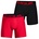 UA Tech 6 Boxerjock red/black S 2er Pack