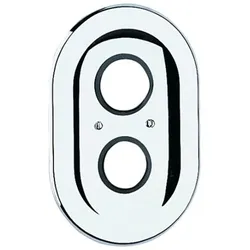 GROHE Rosette oval 47188 225x150 für Automatic 2000 Sentosa alt chrom