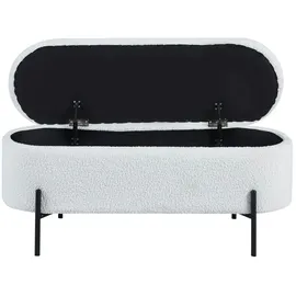 SalesFever Bettbank Schwarz/Weiß 110 x 44 x 40 cm