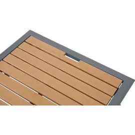 Riess-Ambiente Outdoor Lounge Sitzgruppe MOBILE MODULAR anthrazit hellgrau mit Tisch wetterfest