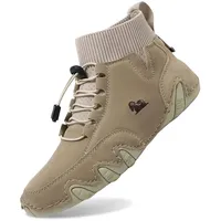 Orthopädische Schuhe Alpaca Barfuss Schuhe Damen Ergonomischer Sommer Barfußschuhe Paar Wasserdicht & Schmerzlindernder Leder-Barfußschuh Atmungsaktive Orthopädische Barfuss - 43 EU