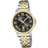 Candino Damen Uhr Analog Elegant Armbanduhr silber gold D2UC4767/5