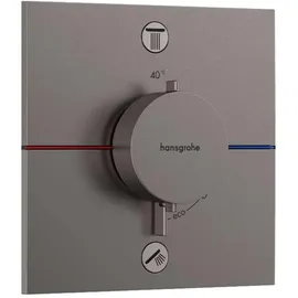 Hansgrohe ShowerSelect Comfort E Duschthermostat Unterputz für 2 Verbraucher Brushed Black Chrome 15572340