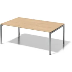 Bisley Cito Konferenztisch - Meetingtisch XXL Schreibtisch in Ahorn - Gestell: silber
