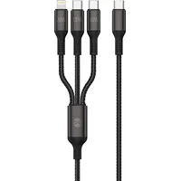 Wisam® 3in1 Kabel USB-C - Lightning + 2x USB-C