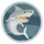 Lässig Anhänger & Patches Set Shark Ocean Edition
