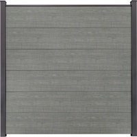 GroJa BasicLine Stecksystem Komplettset 180 x 180 cm Grey Ash Cut Grau