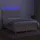 vidaXL Boxspringbett mit Matratze & LED Creme 140x200 cm Stoff