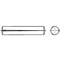 Industrial Quality Supplies DIN 1471 Kegelkerbstift, ST 2,5x30 HP