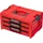 QBRICK Pro Drawer 3 Werkzeugkoffer 13,5 l rot 45 x 31 x 24 cm