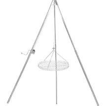 Schneider Grillgeräte Edelstahl Schwenkgrill 170 cm Höhe mit Rost 70 cm