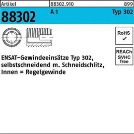 Ensat Gewindeeinsatz R 88302 Typ 302 M6x 14 A 1 25 Stück