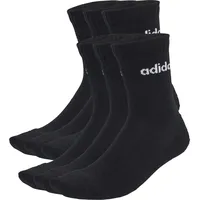 adidas Linear Crew Socken 6er Pack Schwarz/Weiß 37-39