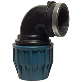 Jason 63 mm x 2 PE PP Fitting Klemmverbinder 90° Winkel IG