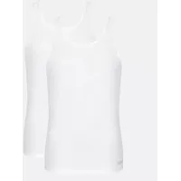 SLOGGI 2P Men GO ABC 2 0 Tank Top Weiß Baumwolle Large Herren