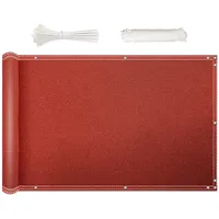 NKADNB Balkon Sichtschutz 80x150cm Sichtschutz FüR Balkon Balkon Blickdichte Zaunblende Sichtschutz für Zaun Balkon Terrassen Garten Swimming Pool, Rostfarbe