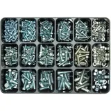 E-NORMpro E-NORM Montagekoffer 42 Zollschrauben mit Mutter weiß