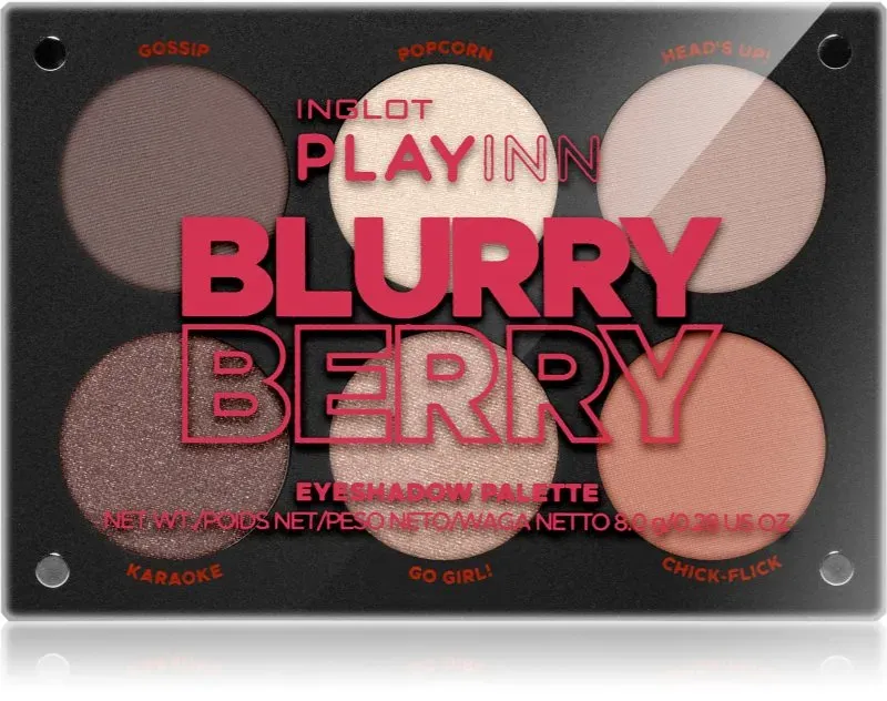 Inglot PlayInn Lidschattenpalette Farbton Blurry Berry