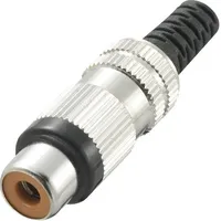 TRU Components 1578915 Cinch-Steckverbinder Buchse, gerade Polzahl: 2 Rot