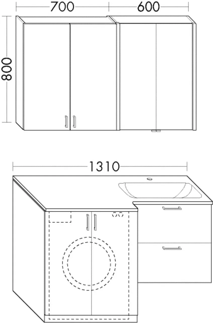 Burgbad Set Sys30 PG2 Echo Graphit Softmatt/Weiß Velvet, SFHP132F3963C0037 SFHP132F3963C0037
