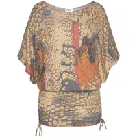 Buffalo Longshirt Damen orange-bedruckt Gr.40/42