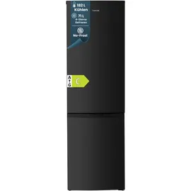 Homex CFSN2531C-B Kühl-Gefrierkombination (253 l, 1810 mm hoch, Schwarz)