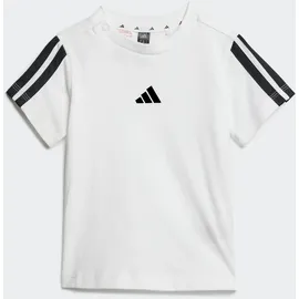 adidas Unisex Baby Essentials Set Track Suit, white/black, 3-4 Years