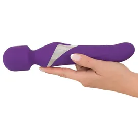 Javida Massagestab Wand & Pearl Vibrator beidseitig verwendbar, lila