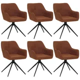 heute wohnen Esszimmerstuhl HWC-O47 Stoff cremeweiß 6er Set