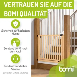 Bomi Treppenschutzgitter Miko 63-161 cm Braun
