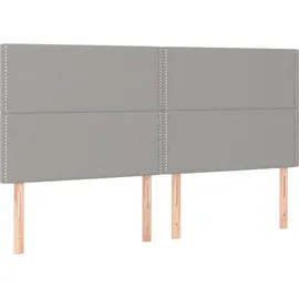 vidaXL Boxspringbett 180 x 200 cm Grau