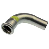 Logafix Edelstahl Gas Bogen 90° i/a 35 M-Presskontur