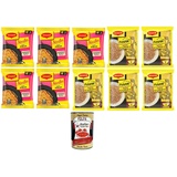 Paket 10x71g Maggi Instant-Nudeln Curry unf Hühnergeschmack+Italian Polpa 400g