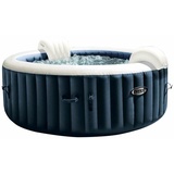 Intex Spa Whirlpool, Massagebad, Blasenmassage, 196 x 71 cm, 4 Person(en) Rund Navy