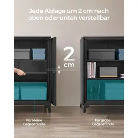 Songmics Aktenschrank 80 x 0 x 0 schwarz