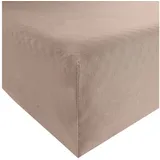 BASSETTI Spannbettlaken Jersey-Baumwolle 180 x 200 - 200 x 220 cm taupe