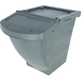 Kerbl Futterbox mit Deckel, (40l) – Grau × 40L