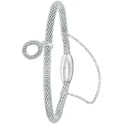 Lucardi Armband 'Buchstabe N' Stahl 18.5cm Armbänder & Armreife   Damen 