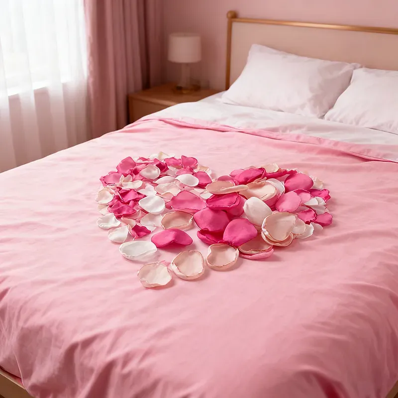 【3 € Rabatt ab 10 €】200 Stück 1,5 Zoll/3,8 cm künstliche Blütenblätter, seidige Rosenblütenblätter für Valentinstag, Blütenblätter zum Werfen bei der Hochzeit, Brautjungfer, Tischdekorationen (gemischt rot)