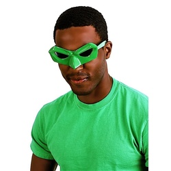 Sun Staches Kostüm Green Lantern Partybrille, Accessoire mit Durchblick: lizenzierte Funbrille im Design von DC-Char grün