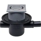 Hutterer & Lechner HL Hutterer & Lechner HL300 Bodenabl. DN50 waagr m. Zulauf DN40/50. 123x123mm/115x115mm, 1 Stk.