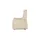 Hukla Fernsehsessel Dean Leder 70 x 107 x 88 cm Beige elektrisch