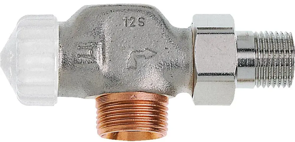 Thermostat-Ventilunterteil V-exact II, DN15 (1/2'') x Eurokonus DN20 (3/4'') Durchgangsform