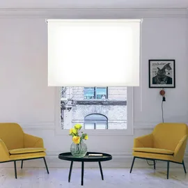 STORESDECO Lichtdurchlässig Rollo 160 x 180 cm weiß