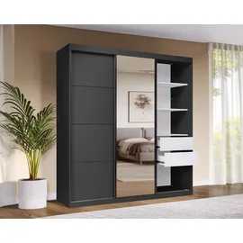 OTTO home Schiebetürenschrank Tonara 200 x 216 x 59 cm Schwarz