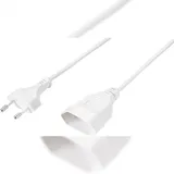 Sygonix SY-5044232 Strom Verlängerungskabel Weiß 0.20 m