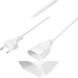 Sygonix SY-5044232 Strom Verlängerungskabel Weiß 0.20 m