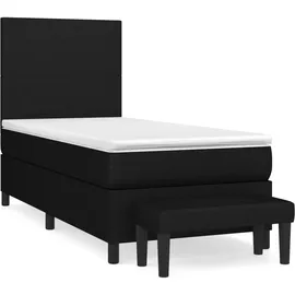 vidaXL Boxspringbett 100 x 200 cm Schwarz