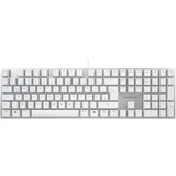 Cherry KC 200 MX silber/weiß, MX2A SILENT RED, USB, DE (G80-3950LHBDE-1)