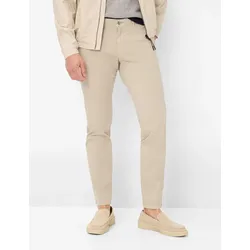 Chinohose BRAX "Style SILVIO", Herren, Gr. 32, Länge 32, beige, 98% Baumwolle, 2% Elasthan, Hosen